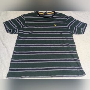 U.S. Polo Assn Green Striped Tee Size Large